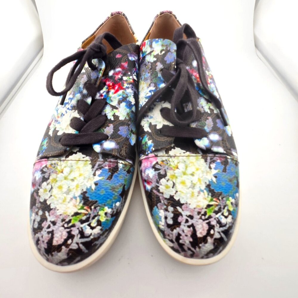 🌸 Calvin Klein Imilia Floral Lace-Up Sneakers | Women’s Size 6.5 | Embossed CK